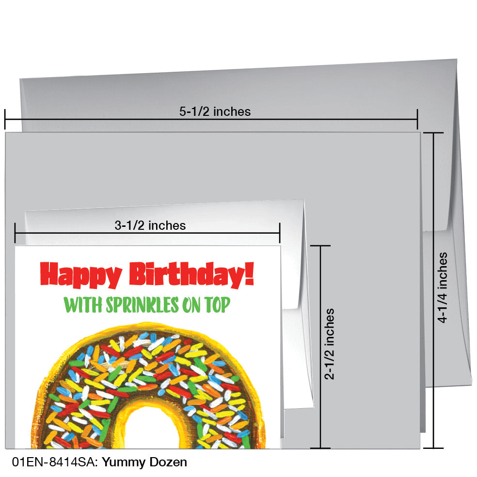 Yummy Dozen, Greeting Card (8414SA), Enclosure Card, www.printedcanvas.com