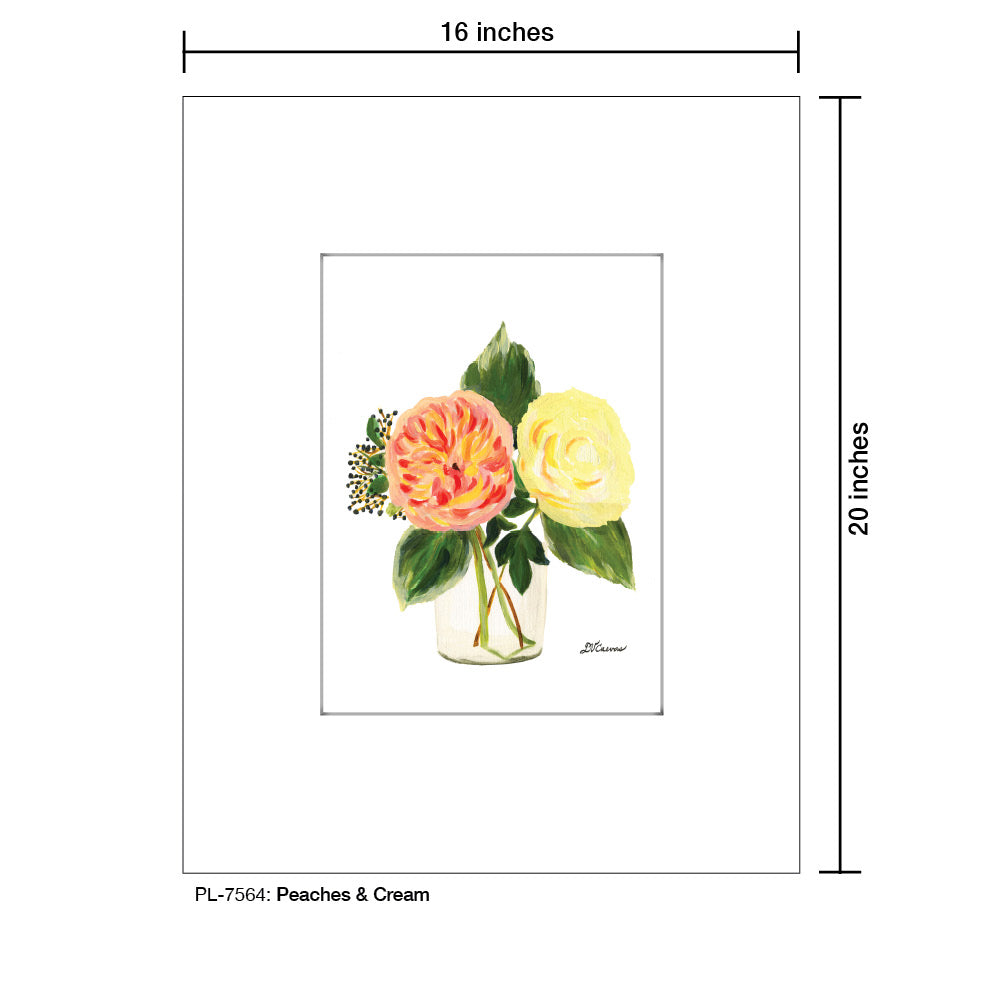 Peaches & Cream, Print (#7564D), Printe Matted, www.printedcanvas.com