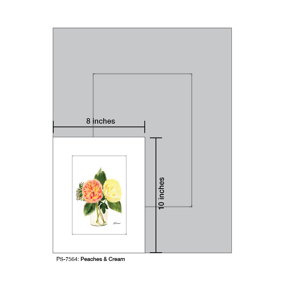 Peaches & Cream, Print (#7564D), Print Matted, www.printedcanvas.com