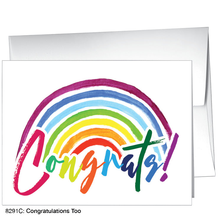 Congratulations Too, Greeting Card (8291C), A2, printedcanvas.com