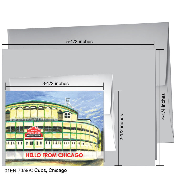 Cubs, Chicago, Greeting Card (7359K), Enclosure, printedcanvas.com