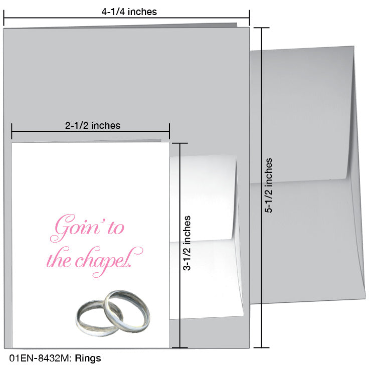 Rings, Greeting Card (8432M), Enclosure, www.printedcanvas.com