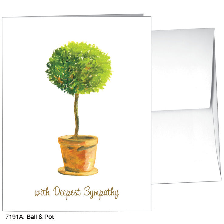 Ball & Pot, Greeting Card (7191A), A2, printedcanvas.com