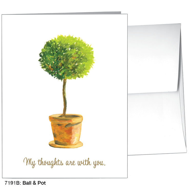 Ball & Pot, Greeting Card (7191B), A2 Card, printedcanvas.com