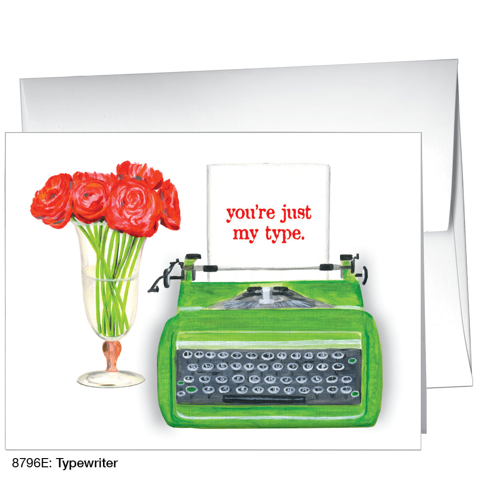 Typewriter, Greeting Card (8796E), A2, printedcanvas.com