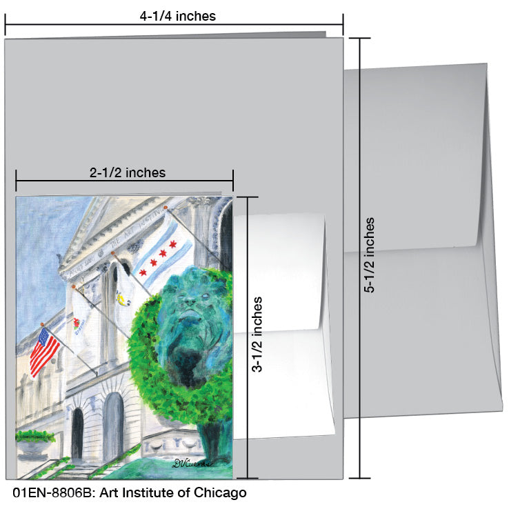 Art Institute of Chicago, Greeting Card (8806B), Enclosure Card, www.printedcanvas.com