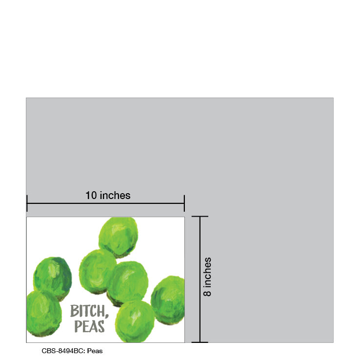 Peas, Card Board (8494BC), Card Board: 8x10, printedcanvas.com