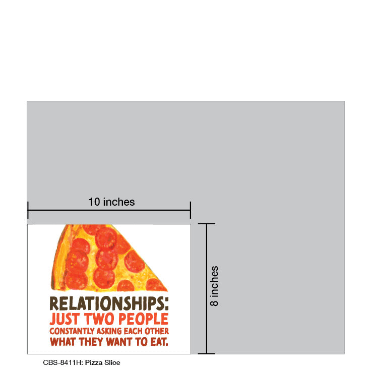 Pizza Slice, Card Board (8411H), Card Board: 8x10, printedcanvas.com