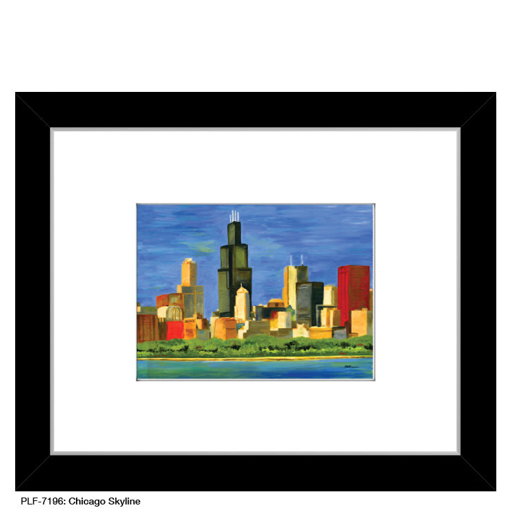 Chicago Skyline, Print (#7196) - Printed Canvas