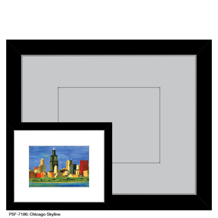 Chicago Skyline, Print (#7196) - Printed Canvas