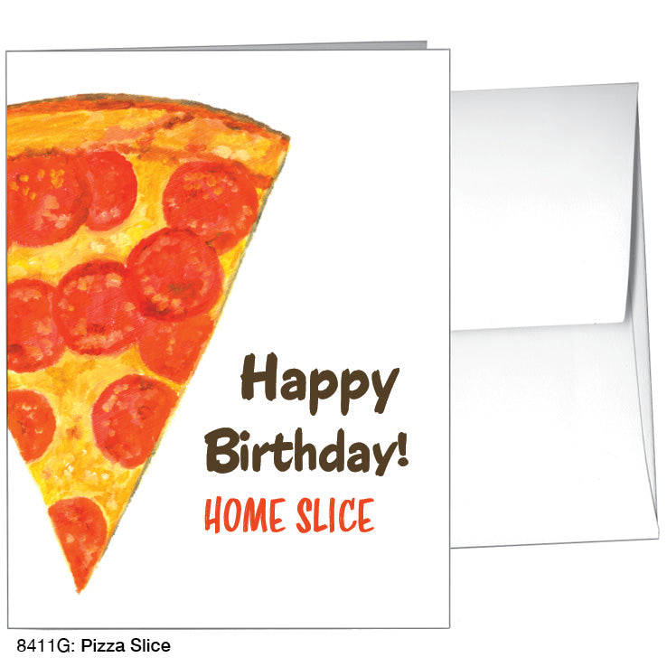 Pizza Slice, Greeting Card (8411G), A2, printedcanvas.com