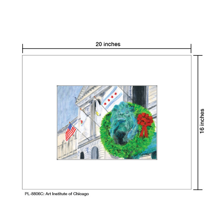 Art Institute of Chicago, Print (#8806C) - Printed Canvas