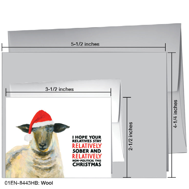 Wool, Greeting Card (8443HC), Enclosure, www.printedcanvas.com