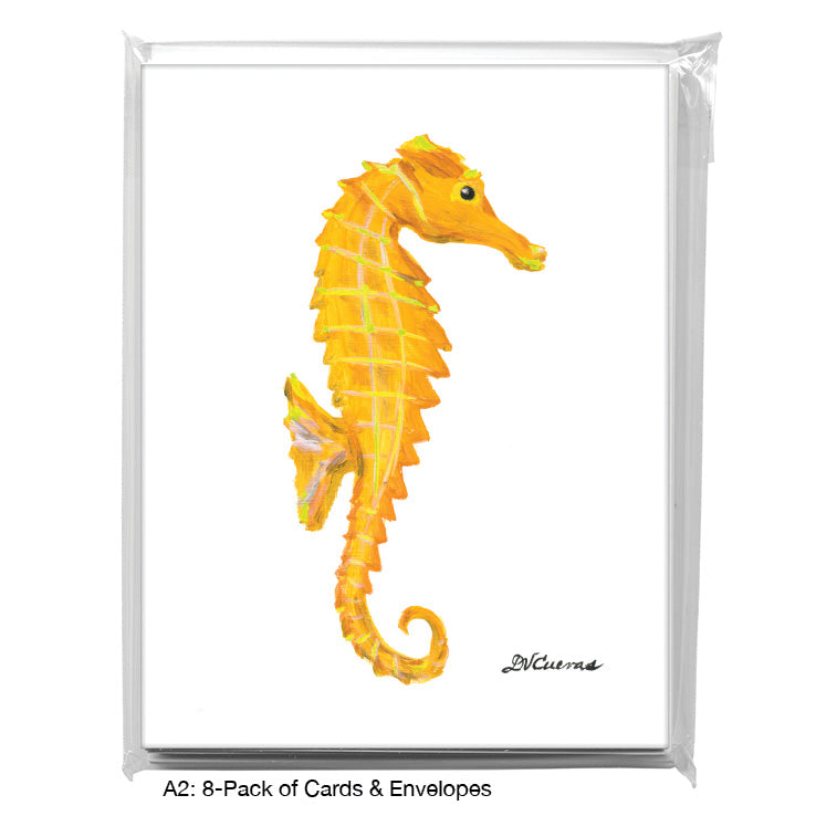 Seahorse, Greeting Card (8384E), A2 8-Pack, printedcanvas.com