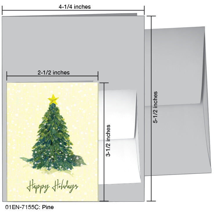 Pine, Greeting Card (7155C), Enclosure Card, www.printedcanvas.com