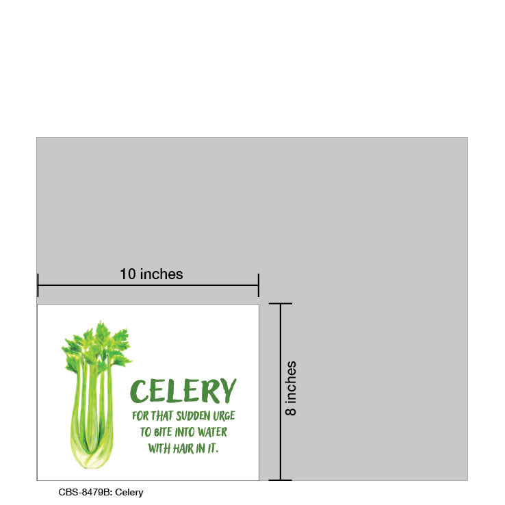 Celery, Card Board (8479B), Card Board: 8x10, printedcanvas.com