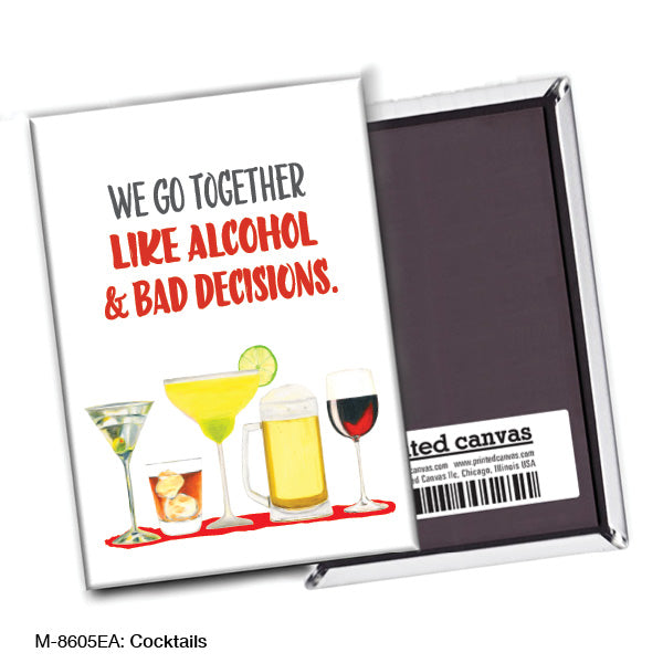 Cocktails, Magnet (M-8605EA), front, printedcanvas.com