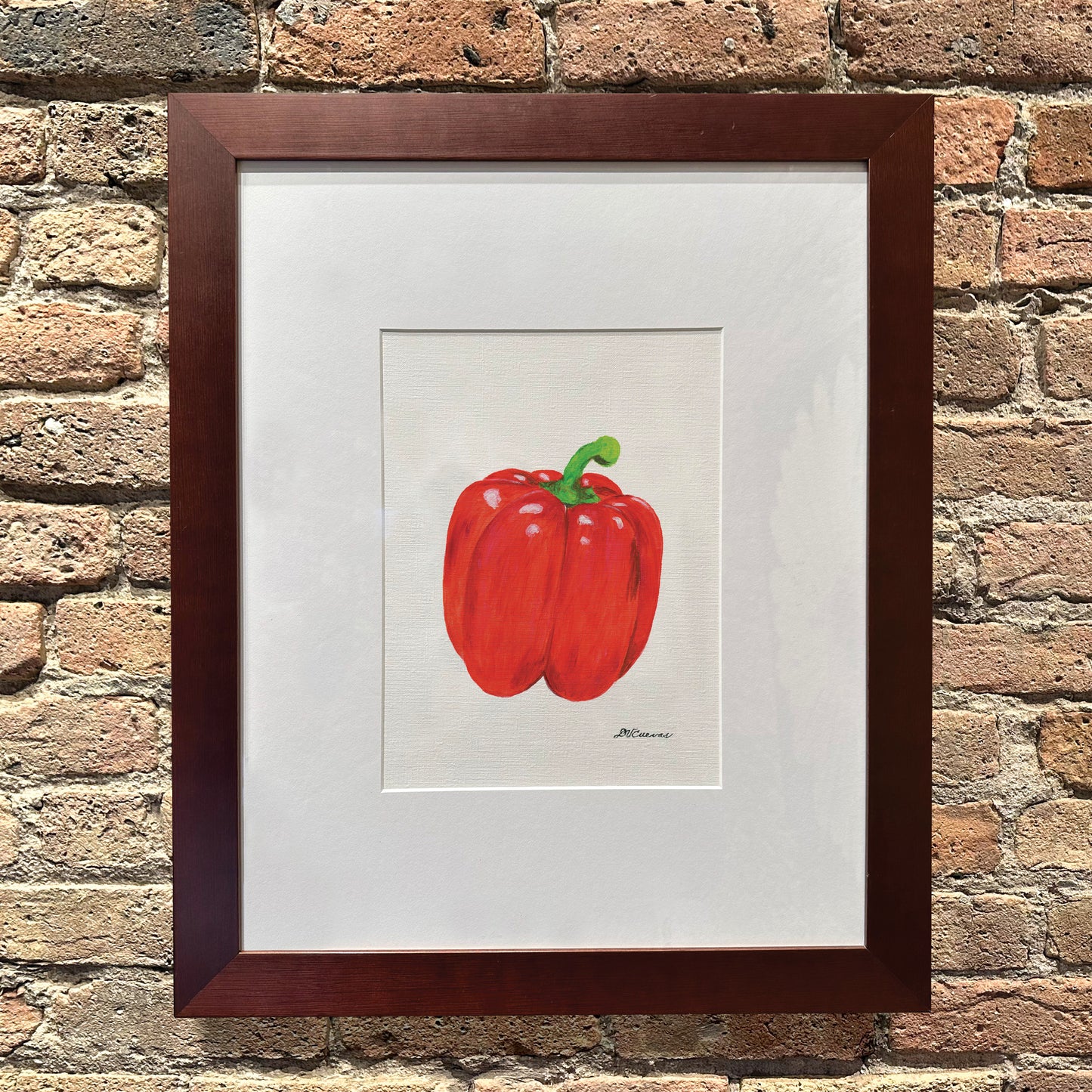 Bell Pepper Red, Original - Printed Canvas