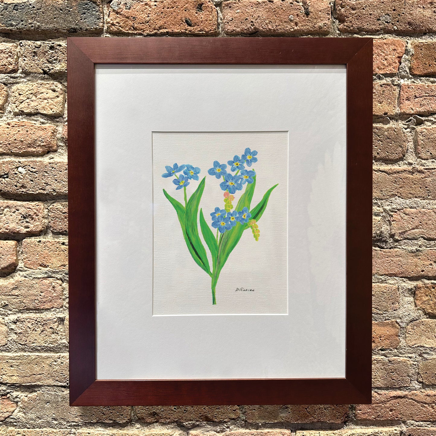 Forget Me Not, Original - Printed Canvas