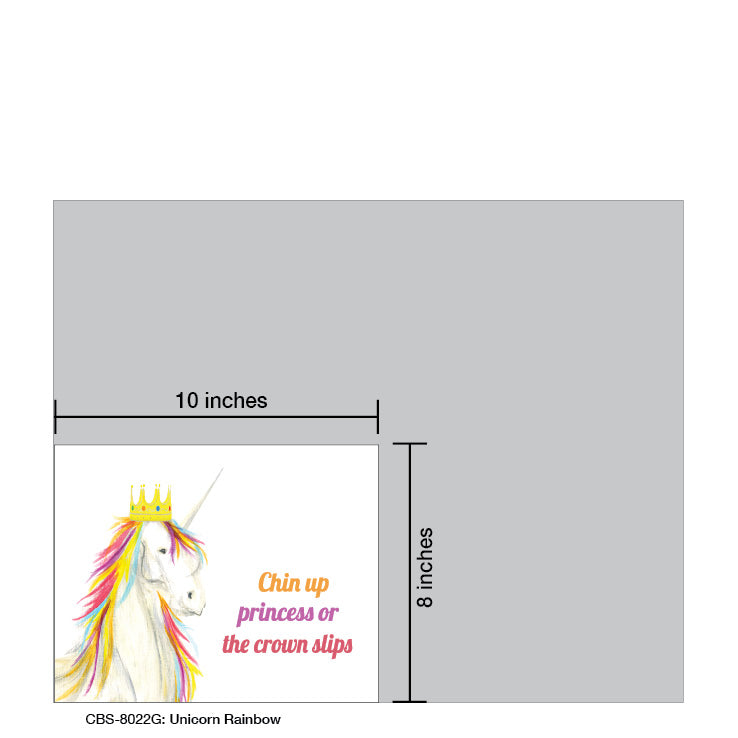 Unicorn Rainbow, Card Board (8022G), Card Board: 8x10, printedcanvas.com