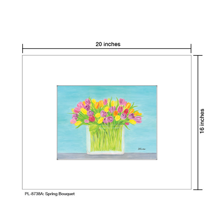Spring Bouquet, Print (#8738A), Printe Matted, www.printedcanvas.com
