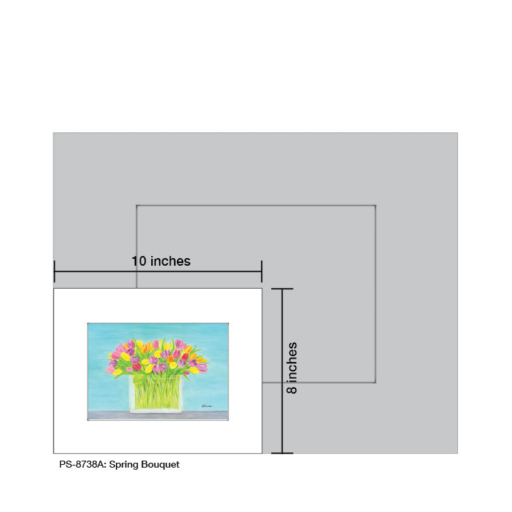 Spring Bouquet, Print (#8738A), Print Matted, www.printedcanvas.com