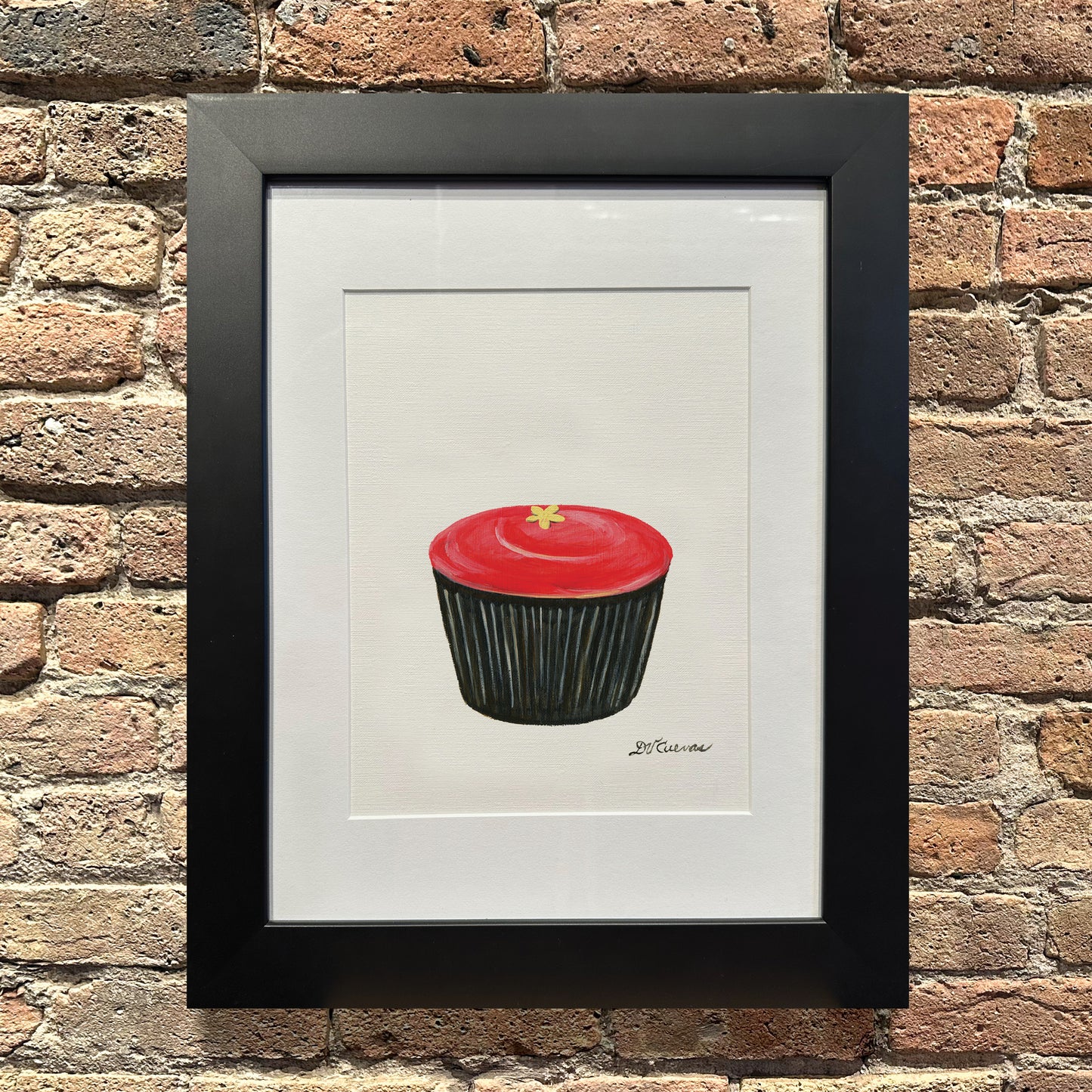 Schmaltzy Cupcake, Original - Printed Canvas