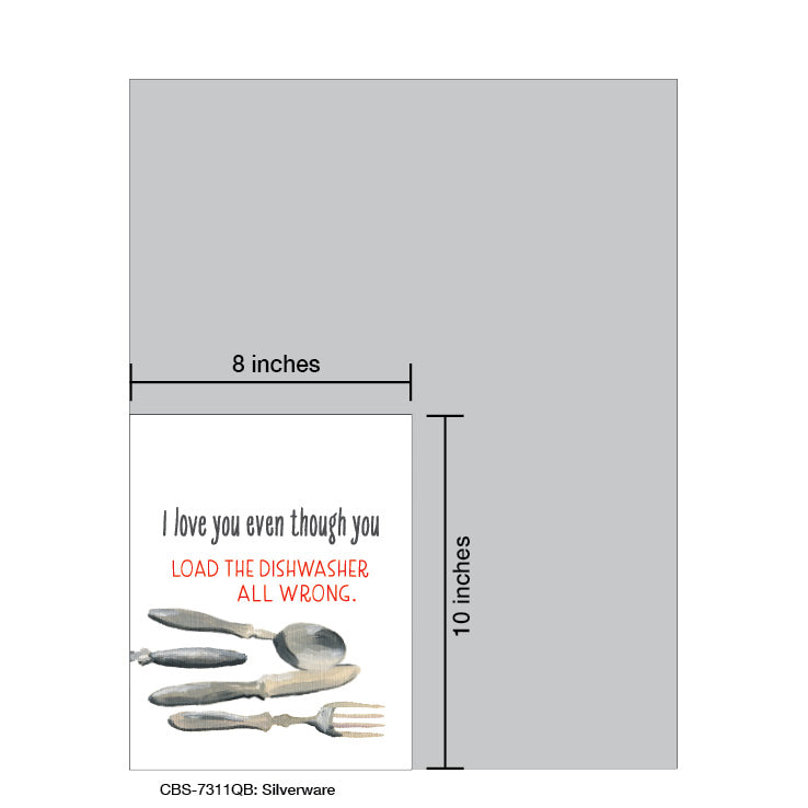 Silverware, Card Board (7311QB), Card Board: 8x10, printedcanvas.com