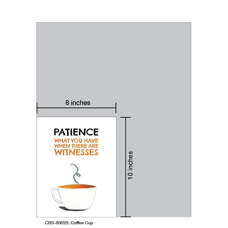 Coffee Cup, Card Board (8065B), Card Board: 8x10, printedcanvas.com