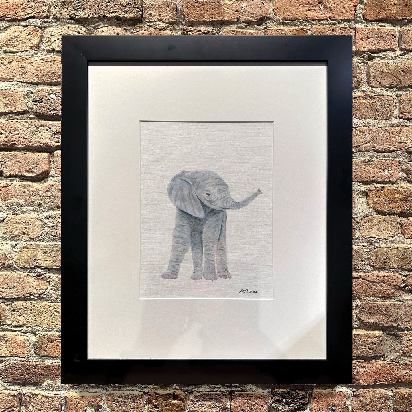 Elephant Baby, Original - Printed Canvas