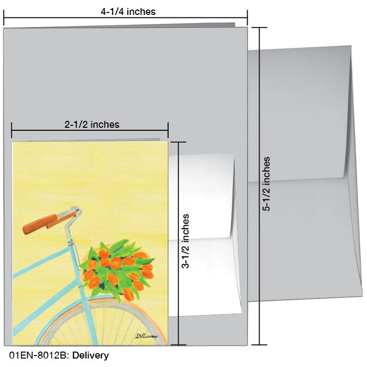 Delivery, Greeting Card (8012B), Enclosure, www.printedcanvas.com