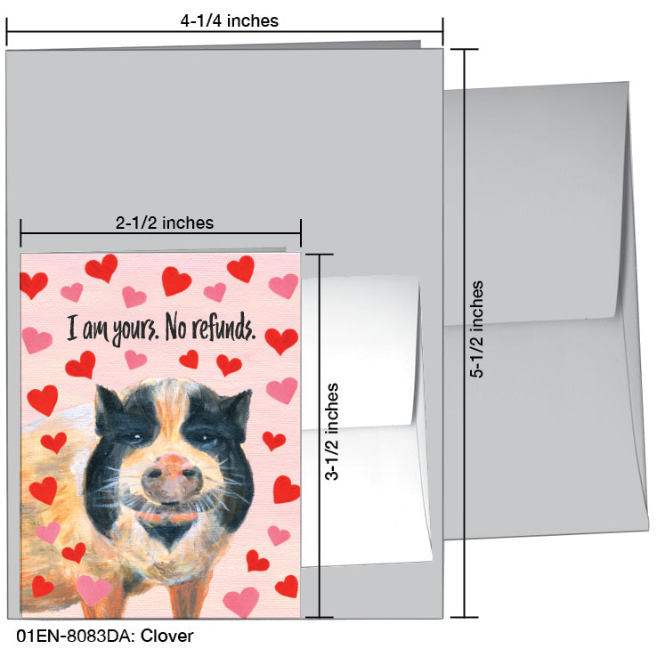 Clover, Greeting Card (8083DA), Enclosure, printedcanvas.com