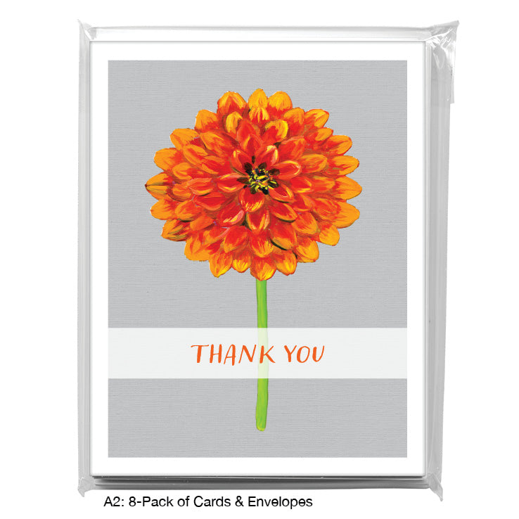 Garden Dahlia, Greeting Card (7301C), A2 8-Pack, printedcanvas.com