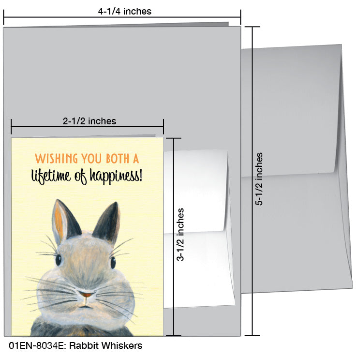 Rabbit Whiskers, Greeting Card (8034E), Enclosure, www.printedcanvas.com