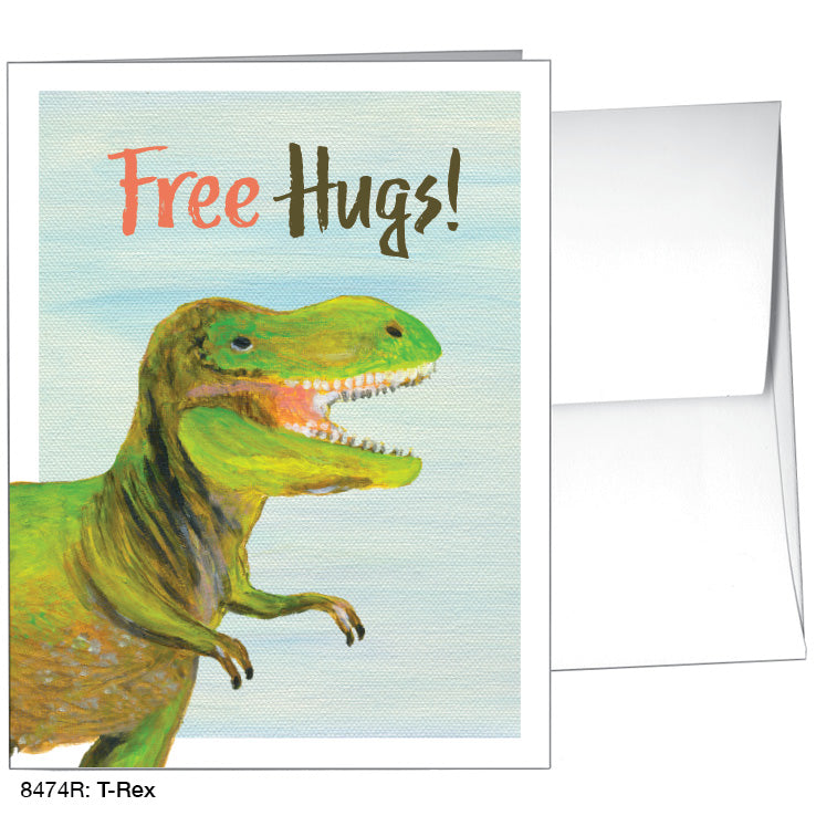 T-Rex, Greeting Card (8474R), A2, printedcanvas.com