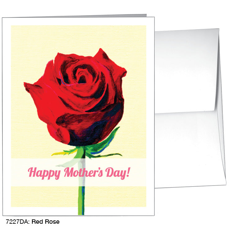 Red Rose, Greeting Card (7227DA), A2, printedcanvas.com