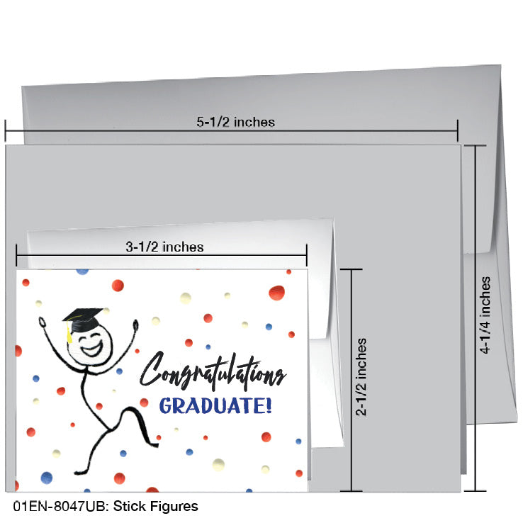 Stick Figures, Greeting Card (8047UB), Enclosure, printedcanvas.com