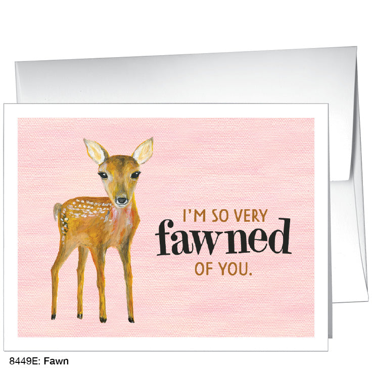 Fawn, Greeting Card (8449E), Front, www.printedcanvas.com
