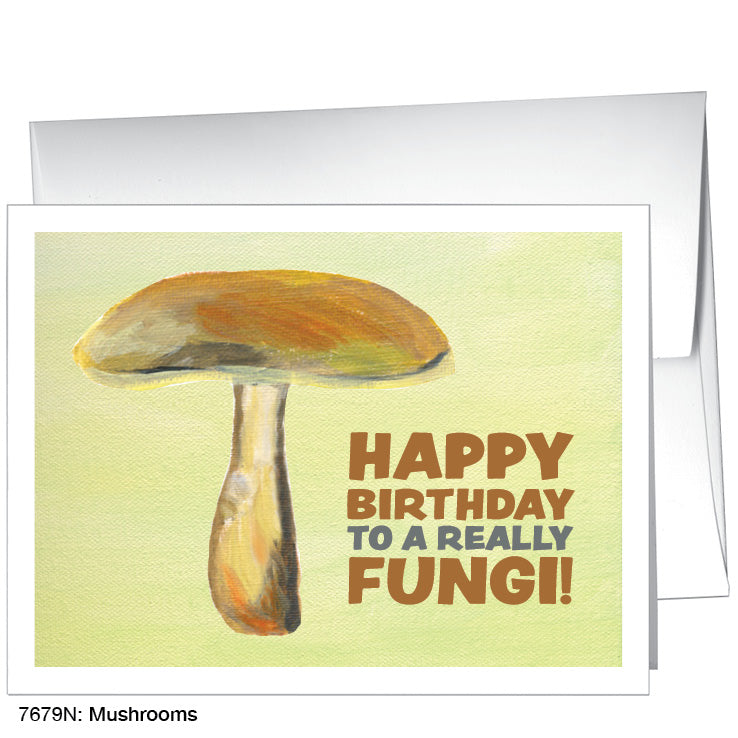 Mushrooms, Greeting Card (7679Q), A2, printedcanvas.com