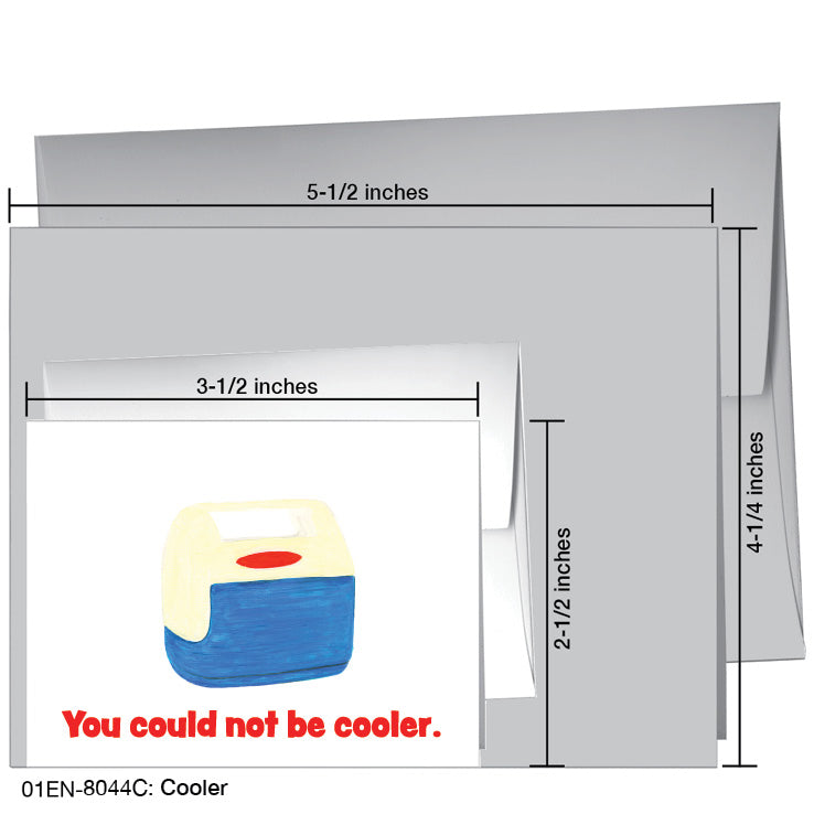 Cooler, Greeting Card (8044C), Enclosure, www.printedcanvas.com