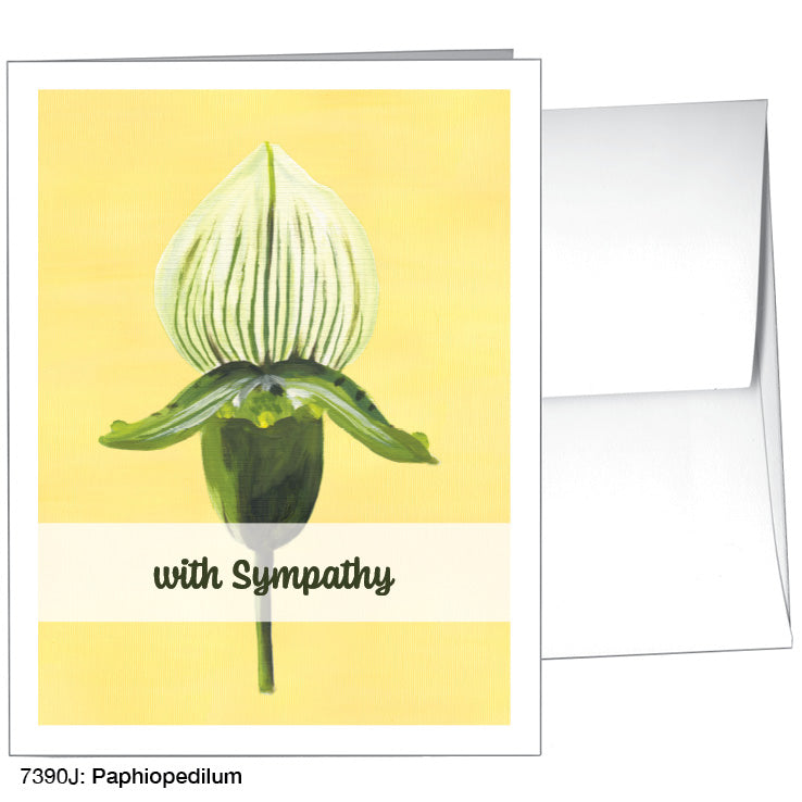 Paphiopedilum, Greeting Card (7390J), A2, printedcanvas.com