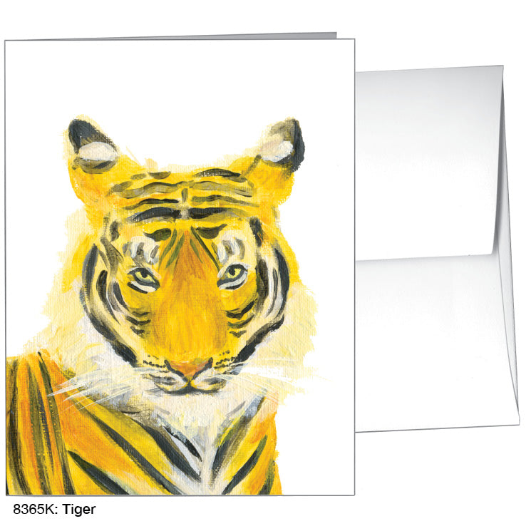 Tiger, Greeting Card (8365K), A2 Card Front, www.printedcanvas.com