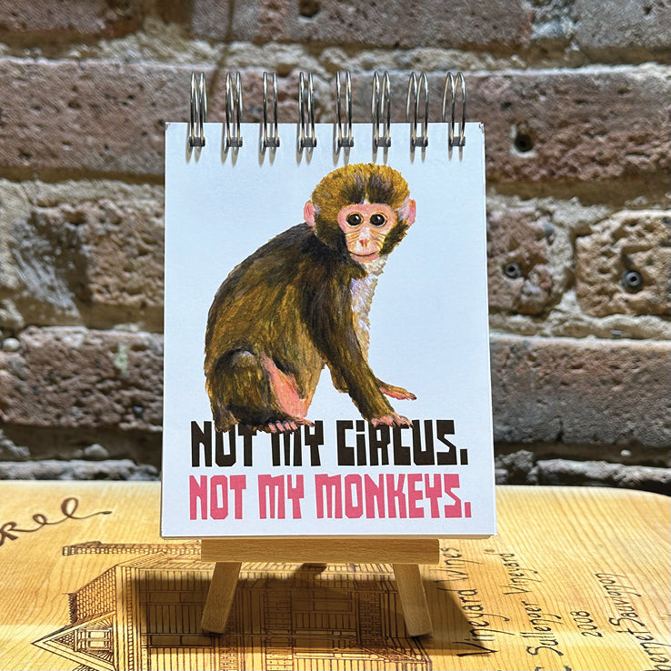 Cuddles Monkey, Scratch Pad (SP-8416F) - Printed Canvas