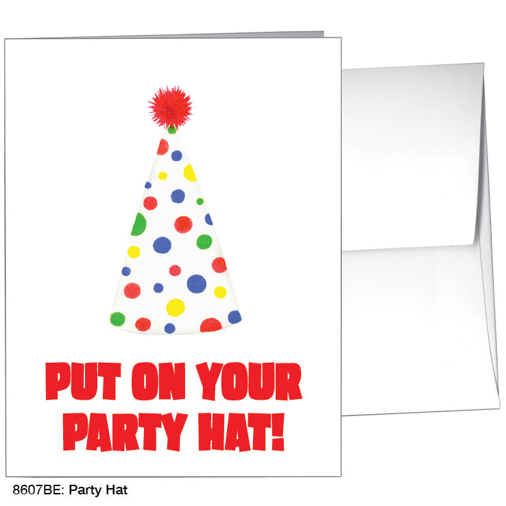 Party Hat, Greeting Card (8607BE), A2, printedcanvas.com
