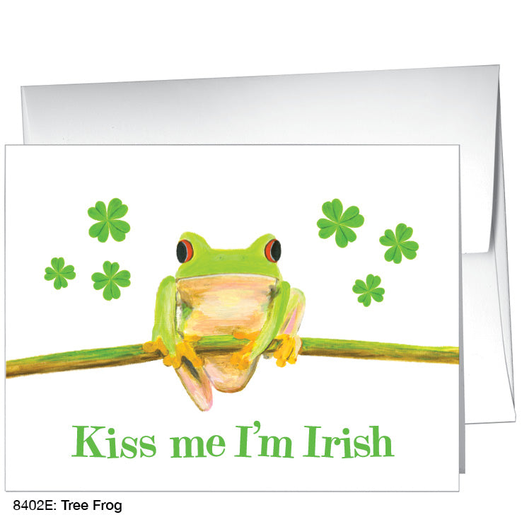 Tree Frog, Greeting Card (8402E), A2, printedcanvas.com