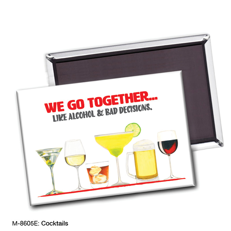 Cocktails, Magnet (M-8605E), front, printedcanvas.com