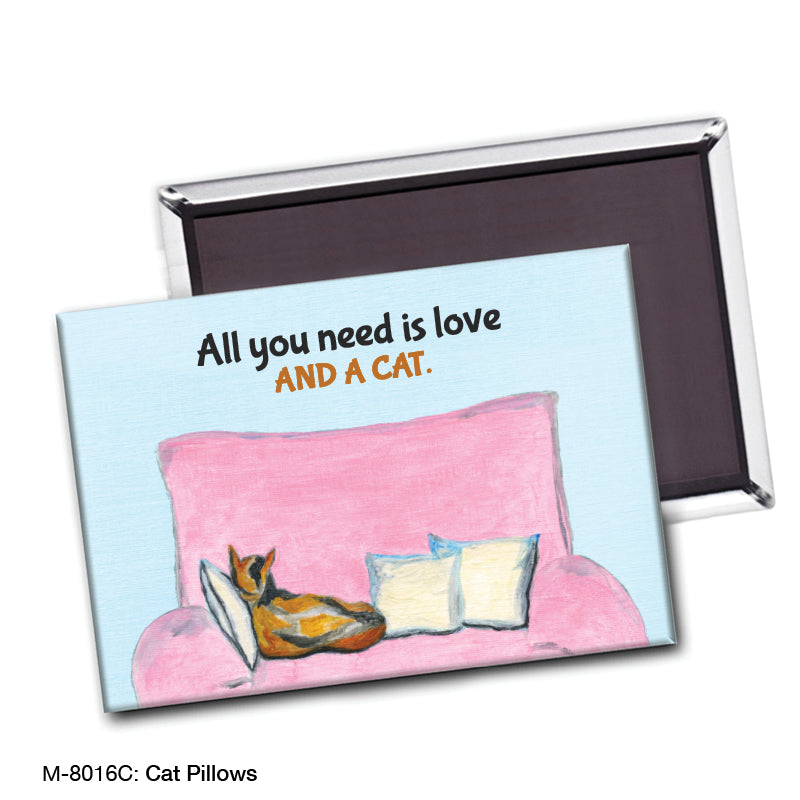 Cat Pillows, Magnet (M-8016C), front, printedcanvas.com