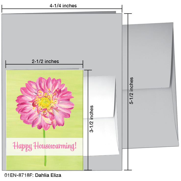 Dahlia Eliza, Greeting Card (8718F), Enclosure, printedcanvas.com