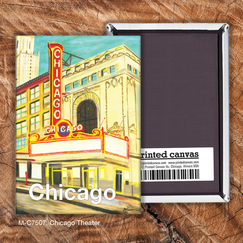 Chicago Theater, Magnet (M-7507A), front, printedcanvas.com