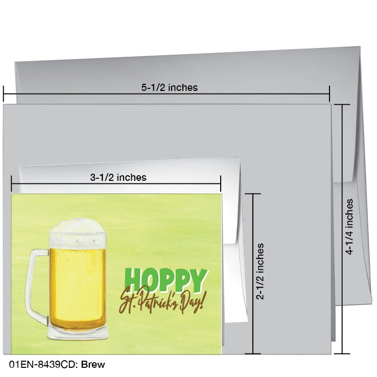 Brew, Greeting Card (8439CD), Enclosure, www.printedcanvas.com